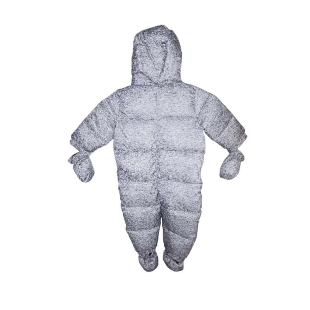 Baby Gap Puffer Snowsuit Fleece Water Resistant Warm Kidcore Gray Infant